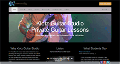 Desktop Screenshot of klotzguitarstudio.com